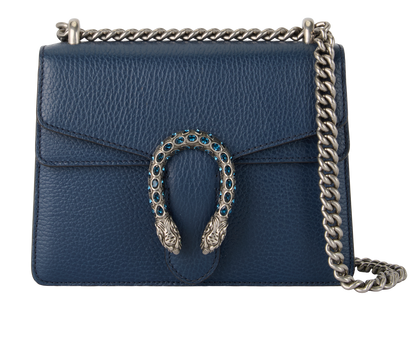 Small Dionysus, £750, Handbags, Blue, Leather, Front view